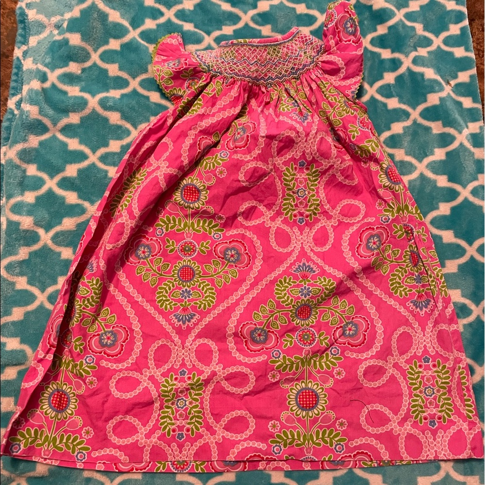Girls Anavini smock dress size 4t.
